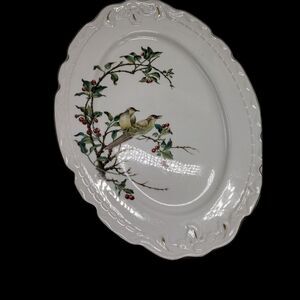 Royal Jackson Cherry Branch Oval Serving Platter 12 inches Vintage Cottagecore